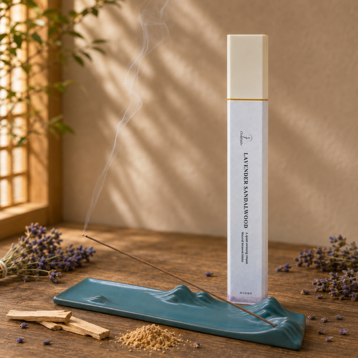 Lavender Sandalwood pure botanical incense sticks 50g refill