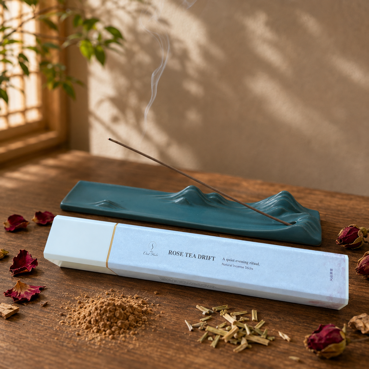 Rose Tea Drift pure botanical incense sticks 50g refill