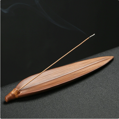 Bamboo Brings Peace ceramic incense holder