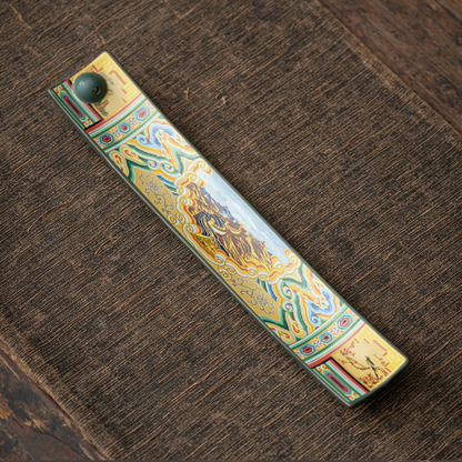 Great Wall enamel landscape incense holder