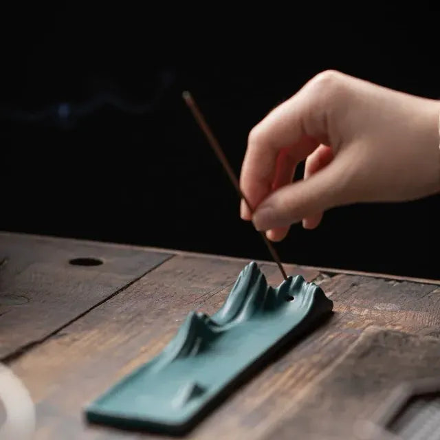 Thousand Miles Landscape Ceramic Incense Holder