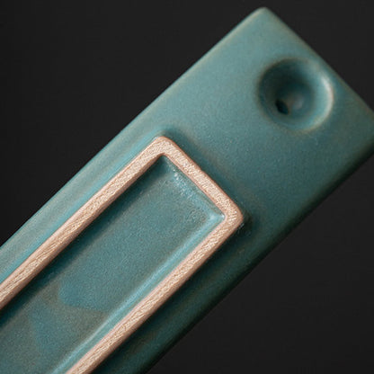 Enamel Landscape Incense Holder